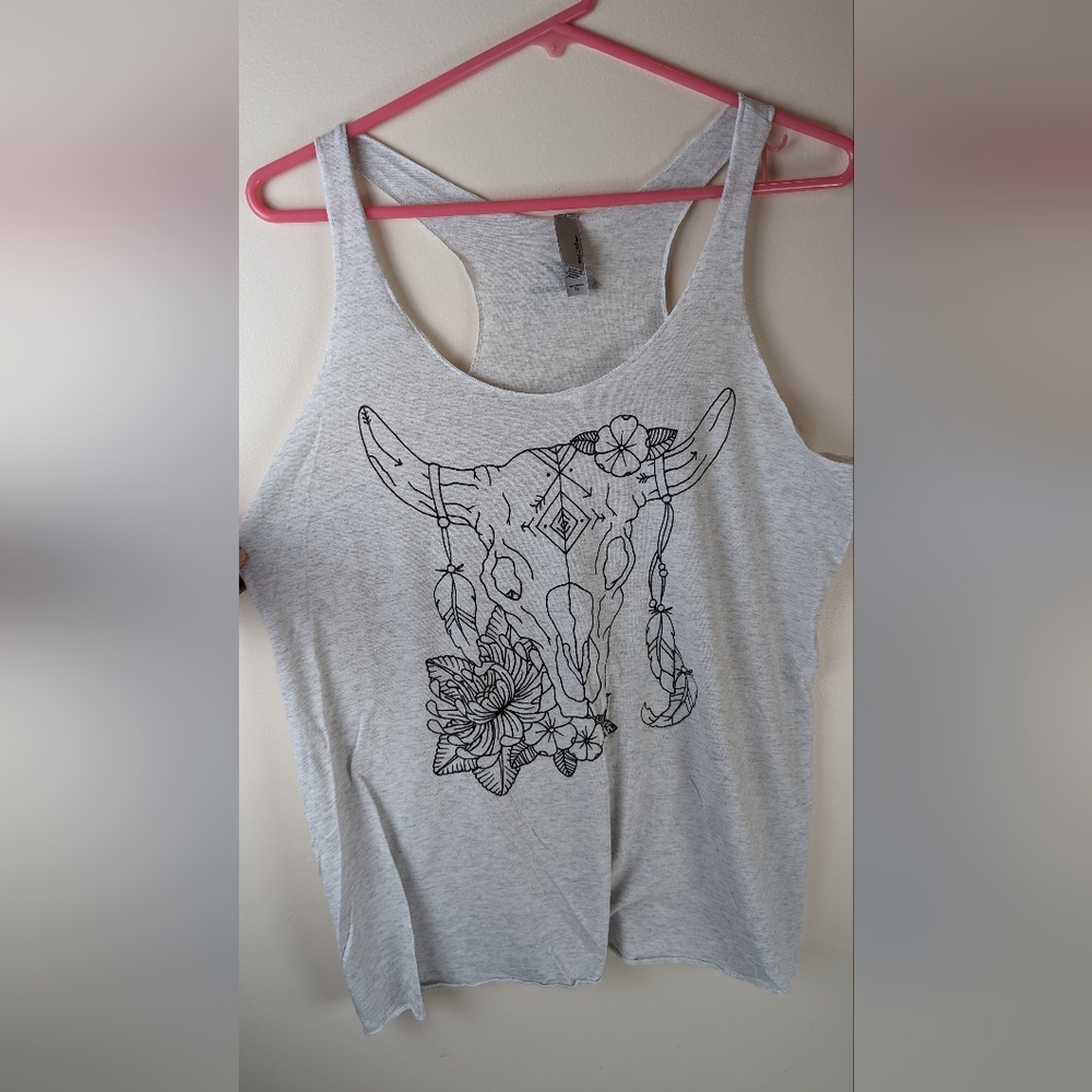 Hobie Surf Shop Cow Skull women's tank